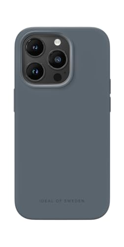 IDEAL OF SWEDEN Griffige Silikon-Handyhülle mit Einer glatten Haptik und leichtem Gefühl - Schützende stoßfeste Hülle in trendigen Farbdesigns, Kompatibel mit iPhone 14 Pro (Midnight Blue) von IDEAL OF SWEDEN