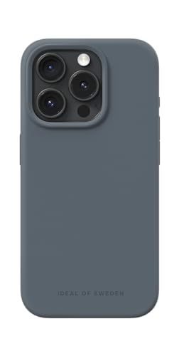 IDEAL OF SWEDEN Griffige Silikon-Handyhülle mit Einer glatten Haptik und leichtem Gefühl - Schützende stoßfeste Hülle in trendigen Farbdesigns, Kompatibel mit iPhone 15 Pro (Midnight Blue) von IDEAL OF SWEDEN