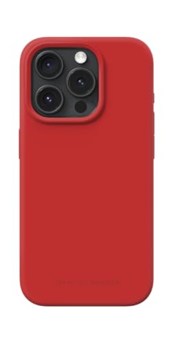 IDEAL OF SWEDEN Griffige Silikon-Handyhülle mit Einer glatten Haptik und leichtem Gefühl - Schützende stoßfeste Hülle in trendigen Farbdesigns, Kompatibel mit iPhone 15 Pro (Red) von IDEAL OF SWEDEN