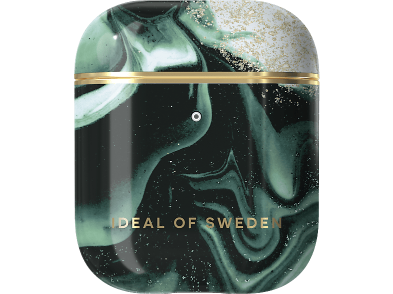 IDEAL OF SWEDEN IDFAPCAW21-320 Airpods Case Gen 1/2 Golden Olive Marble Schutzhülle, von IDEAL OF SWEDEN