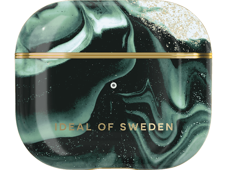IDEAL OF SWEDEN IDFAPCAW21-G4-320 Airpods Case Gen 3 Golden Olive Marble Schutzhülle, von IDEAL OF SWEDEN