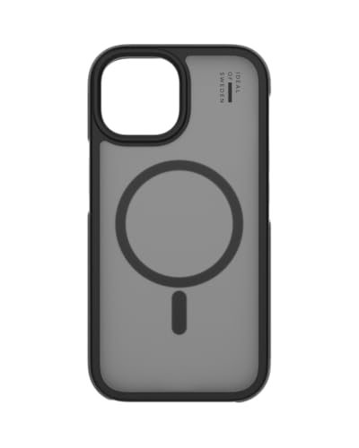 IDEAL OF SWEDEN Magnetische hülle mit erhöhten Kanten und Nicht vergilbenden Materialien, fallgetesteter Schutz kompatibel mit Magsafe Bumper Handyhülle durchsichtig für iPhone 13/14/15 (Schwarz) von IDEAL OF SWEDEN