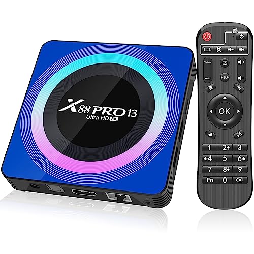Android 13.0 TV Box, Android Box 4GB RAM 32GB ROM RK3528 Quad-Core 64bit Cortex-A53, TV Box unterstützt 2.4/5.0GHz WiFi6 BT5.0 HD 8K HDMI 2.0 von IDEALROYAL