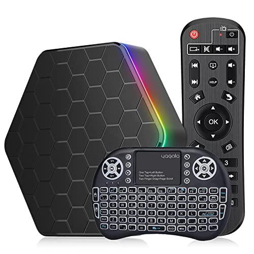 IDEALROYAL Android 12.0 TV Box, Android Box mit 4 GB RAM 64 GB ROM Allwinner H618 Quad-Core 64-Bit ARM Corter A53 CPU 6K Auflösung 2,4 GHz / 5 GHz WiFi6 10/100 M LAN Enternet Bluetooth 5.0 mit M Mini- von IDEALROYAL