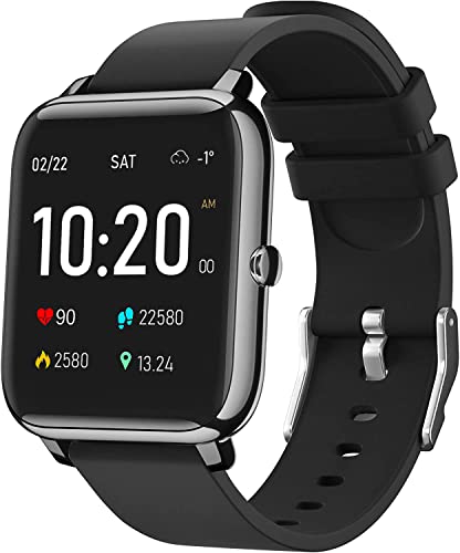 IDEALROYAL Smartwatch, Herren, Damen, Smartwatch, Sportuhr, Schrittzähler, Schlafmonitor, Pulsmesser, wasserdicht, für iOS Android 1,4 Zoll von IDEALROYAL