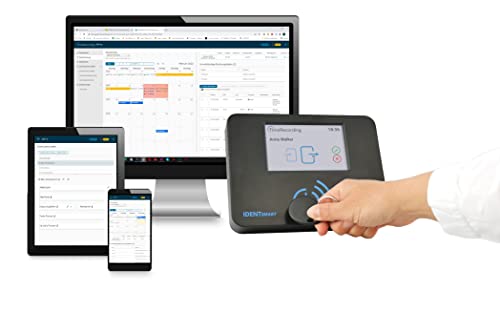 Komplettsystem zur effektiven Zeiterfassung mit Token (Schlüsselanhänger) inkl. Webinterface, entwickelt in Deutschland mit Support aus Deutschland | IDENTsmart TimeRecording - ID800 Starterkit Basic von IDENTsmart