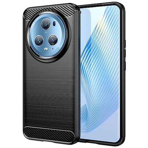 IDEWEI Hülle passend für Honor Magic 5 Pro.Raffinierte Kohlefaser,Anti-Fall,Anti-Fingerabdruck,Voller Schutz,Hülle für Honor Magic 5 Pro von IDEWEI