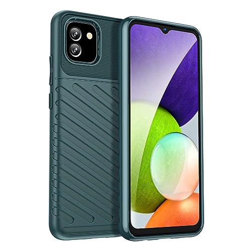 IDEWEI Hülle passend für Samsung Galaxy A03.Raffinierte Kohlefaser,Anti-Fall,Anti-Fingerabdruck,Voller Schutz,Hülle für Samsung Galaxy A03 von IDEWEI