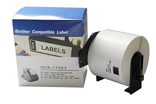 IDIK Kompatibel DK-11202 DK 11202 Label 62 * 100mm Kompatibel für Brother Label Drucker Weiß Papier DK11202 DK-1202 DK202 von IDIK