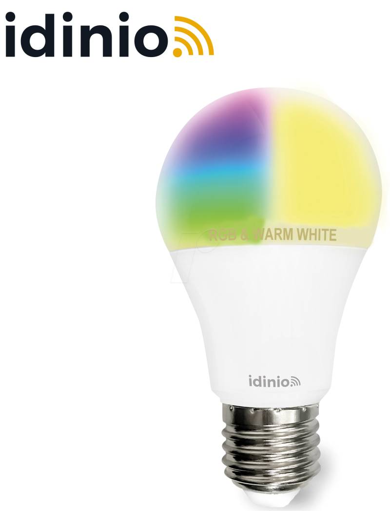 IDINIO 140125 - Idinio Smart WiFi E27, 9 W, 806 lm., RGBW von IDINIO