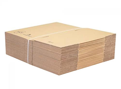 10, 20 oder 25 Boxen in 55 x 35 x 30 cm zum Auspacken, Versenden oder Aufbewahren. 20 kg starke Kartons mit integrierten Griffen, geeignet für schwere Lasten. (25) von IDMENAGE