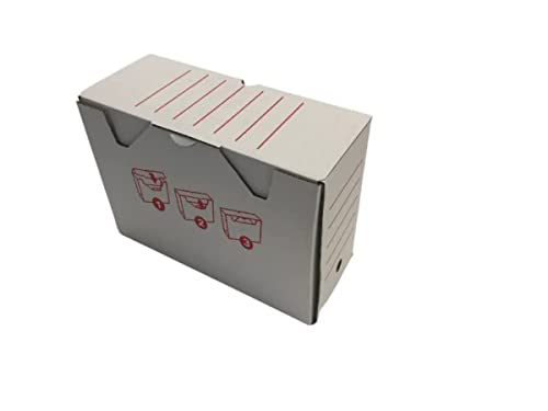 IDEMENAGE - ARCHIVKÄSTEN WEISS UND ROT 545 X 354 X 255 MM - MENGE: 10 von IDMENAGE