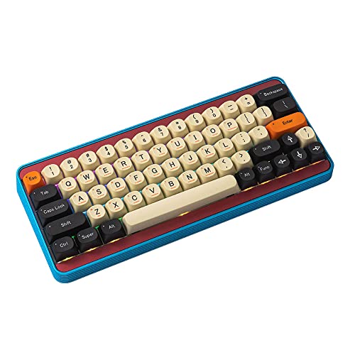 Idobao Carbon Ma Tastenkappen-Set, dickes Pbt mit 104 61 Tasten mit ergänzenden Tasten, Farbstoffsubbed Pbt Material, Tastenkappen für 60 %, 65 %, 75 % Tkl 104 % Layout mechanische Tastatur (60 % von IDOBAO