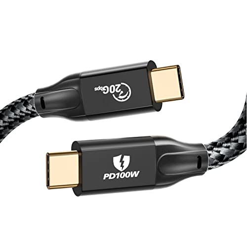 USB-C auf USB C Kabel 100W, iDsonix 3.2 Gen 2 USB-C Kabel - 4K 60HZ Videoausgang 20Gbps Typ C Datumsübertragungskabel Schnellladekabel für MacBook Pro, iPad Pro, Samsung von IDSONIX SMART INTERACTIVE