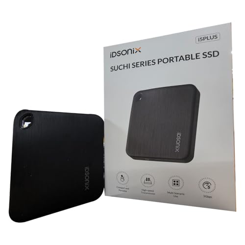 iDsonix 128GB Externe SSD, USB 3.2 Gen 1 bis zu 466MB/s, SSD Festplatte Extern mit 2 in 1 USB C Kabel, Portable SSD für USB-C Smartphone, PC, Tablet, Labtop - i5PLUS von IDSONIX SMART INTERACTIVE
