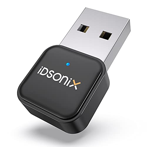 iDsonix Bluetooth Adapter 5.0 für PC, USB Bluetooth Dongle Computer Desktop, Laptop, Kabellose Übertragung per Cuffie/Auricolari/Altoparlanti/Mouse, Supporto Windows iMAC von IDSONIX SMART INTERACTIVE