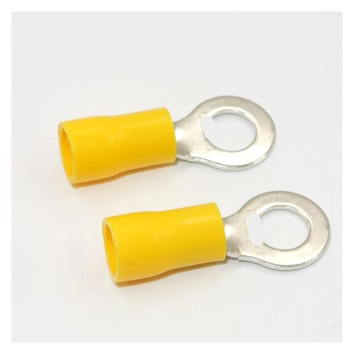 1/4" Ring Terminal Connector Yellow Vinyl 12-10 Gauge AWG 50 Pieces RV5.5-6 Crimp Terminal 1/4" Ring Terminal Connector Yellow Vinyl 12-10 Gauge AWG 50 Pieces RV5.5-6 Crimp Terminal von IDUTQUMW