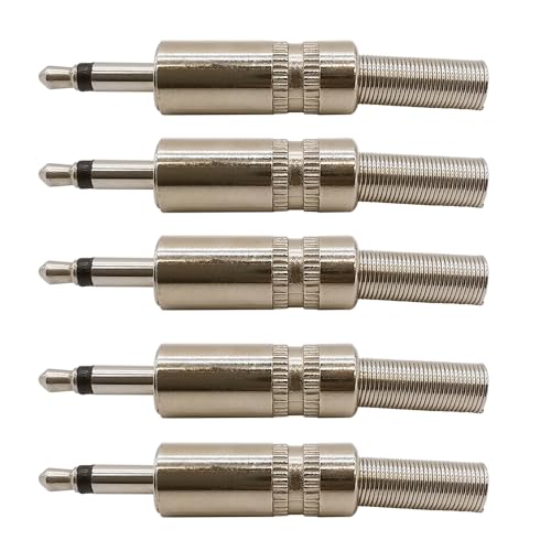 5Pcs 3.5mm Mono Male Adapter Cable Soldering Connector Wire Terminals for Headphone Jack 5Pcs 3.5mm Mono Male Adapter Cable Soldering Connector Wire Terminals for Headphone Jack von IDUTQUMW