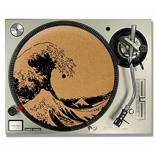 The Great Wave off Kanagawa Hokusai Kork DJ Slipmats/Turntable Slipmats – VINYL The Great Wave off Kanagawa Hokusai Kork DJ Slipmats/Turntable Slipmats – VINYL von IDYD