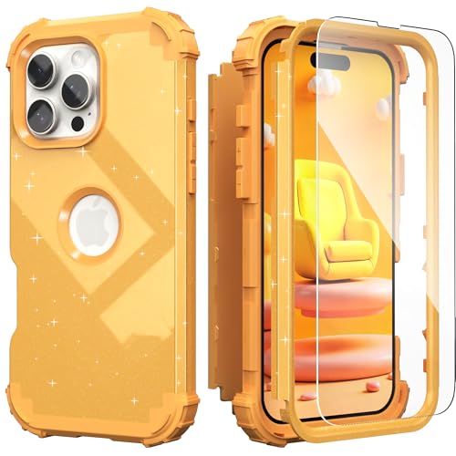 IDweel Schutzhülle für iPhone 16 Pro Max mit Displayschutzfolie, luxuriös, 3-in-1, stoßfest, schmale Passform, Hybrid-Hülle, strapazierfähig, harte Polycarbonat-Hülle, weiches Silikon IDweel Schutzhülle für iPhone 16 Pro Max mit Displayschutzfolie, luxuriös, 3-in-1, stoßfest, schmale Passform, Hybrid-Hülle, strapazierfähig, harte Polycarbonat-Hülle, weiches Silikon von IDweel