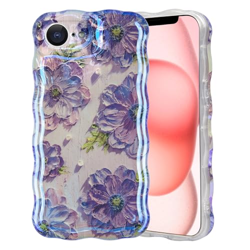 IDweel Schutzhülle für iPhone 16e, luxuriöses buntes Retro-Ölgemälde, Blume, glänzendes Muster, niedlich, gewellter Rand, exquisite Handyhülle, stilvoll, stabile TPU-Schutzhülle für Mädchen und Damen IDweel Schutzhülle für iPhone 16e, luxuriöses buntes Retro-Ölgemälde, Blume, glänzendes Muster, niedlich, gewellter Rand, exquisite Handyhülle, stilvoll, stabile TPU-Schutzhülle für Mädchen und Damen von IDweel