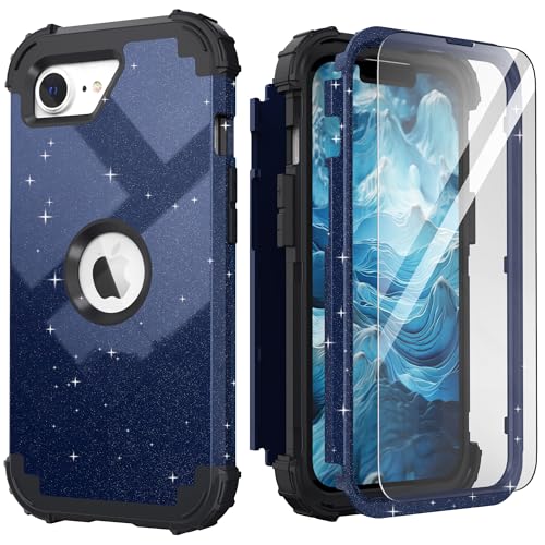 IDweel Schutzhülle für iPhone 16e mit Displayschutzfolie, Schutzhülle für iPhone SE 4. Generation, Hybrid, 3-in-1, Stoßdämpfung, schmale Passform, strapazierfähig, harte Polycarbonat-Hülle, weiches IDweel Schutzhülle für iPhone 16e mit Displayschutzfolie, Schutzhülle für iPhone SE 4. Generation, Hybrid, 3-in-1, Stoßdämpfung, schmale Passform, strapazierfähig, harte Polycarbonat-Hülle, weiches von IDweel