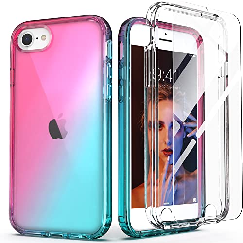 IDweel iPhone SE 2020 Hülle, iPhone SE 2022 Hülle 2022, iPhone 8 & 7 Hülle, Vollkörper, langlebig, stoßfest, schlanke Passform, transparente Hülle mit Displayschutzfolie, strapazierfähig, Rot,Blau IDweel iPhone SE 2020 Hülle, iPhone SE 2022 Hülle 2022, iPhone 8 & 7 Hülle, Vollkörper, langlebig, stoßfest, schlanke Passform, transparente Hülle mit Displayschutzfolie, strapazierfähig, Rot,Blau von IDweel