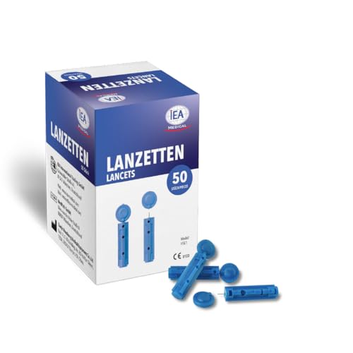IEA Medical Lanzetten 50 Stück | Lanzetten Stechhilfe | Blutlanzetten | Lanzetten Blutzucker | Einweglanzette | Blutzuckermessgerät | steril, hygienisch IEA Medical Lanzetten 50 Stück | Lanzetten Stechhilfe | Blutlanzetten | Lanzetten Blutzucker | Einweglanzette | Blutzuckermessgerät | steril, hygienisch von IEA Medical