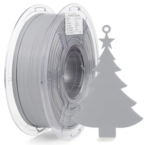 IEMAI 3D Drucker Filament, Hyper PLA High Speed Filament, 1.75mm 3D Druck Filament für Hochgeschwindigkeitsdruck, Maßgenauigkeit +/-0.02mm, 1kg/Spule Grau von IEMAI