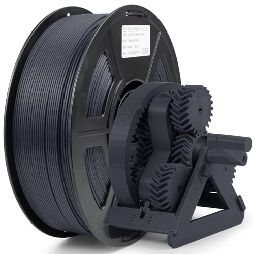 IEMAI ASA Filament 1.75, 3D Drucker Filament, ASA CF Filament Gefüllt 20% Kohlefaser, Sonnen und Witterungsbeständigkeit, Dunkelgrau 1Kg Spule von IEMAI