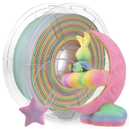 IEMAI Hohe Geschwindigkeit Regenbogen Matte PLA+ Filament, High Speed 3D Drucker Filament, Mehrfarbig Filament Matte PLA+ 1.75mm, Maßgenauigkeit +/- 0,02 mm, 1Kg Spool IEMAI Hohe Geschwindigkeit Regenbogen Matte PLA+ Filament, High Speed 3D Drucker Filament, Mehrfarbig Filament Matte PLA+ 1.75mm, Maßgenauigkeit +/- 0,02 mm, 1Kg Spool von IEMAI