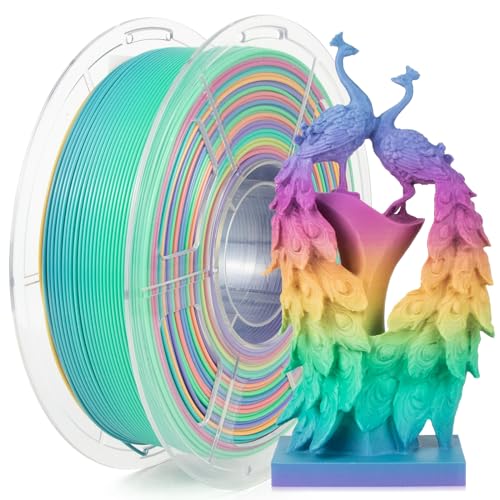 IEMAI Hohe Geschwindigkeit Regenbogen PLA+ Filament, High Speed 3D Drucker Filament, Mehrfarbig Filament PLA+ 1.75mm, Maßgenauigkeit +/- 0,02 mm, 1Kg Spool PLA+ Regenbogen IEMAI Hohe Geschwindigkeit Regenbogen PLA+ Filament, High Speed 3D Drucker Filament, Mehrfarbig Filament PLA+ 1.75mm, Maßgenauigkeit +/- 0,02 mm, 1Kg Spool PLA+ Regenbogen von IEMAI