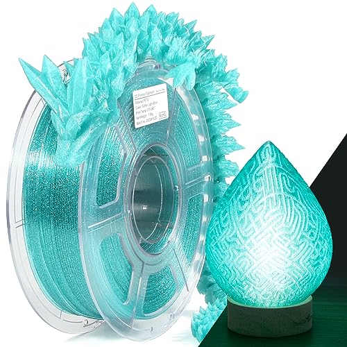 IEMAI PETG 3D-Drucker-Filament, Glitzer-PETG-Filament 1,75 mm, Filament PETG Blau, PETG-Filament 1 kg Spule, Filament PETG 1,75 mm, Maßgenauigkeit +/- 0,02 mm von IEMAI