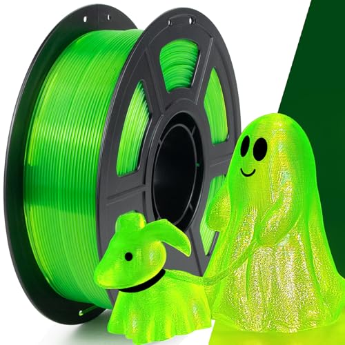 IEMAI PETG Filament, Transparent PETG Fluoreszierendes Grün, High Speed 3D Drucker Filament PETG 1Kg, PETG Filament 1.75mm, Maßgenauigkeit +/- 0,02 mm, PETG 1.75 Filament von IEMAI