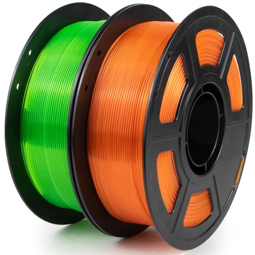 IEMAI Transparent PETG Filament 2Kg, Clear PETG Orange PETG Fluoreszierendes Grün, High Speed 3D Drucker Filament 1.75mm, Maßgenauigkeit +/- 0,02 mm IEMAI Transparent PETG Filament 2Kg, Clear PETG Orange PETG Fluoreszierendes Grün, High Speed 3D Drucker Filament 1.75mm, Maßgenauigkeit +/- 0,02 mm von IEMAI