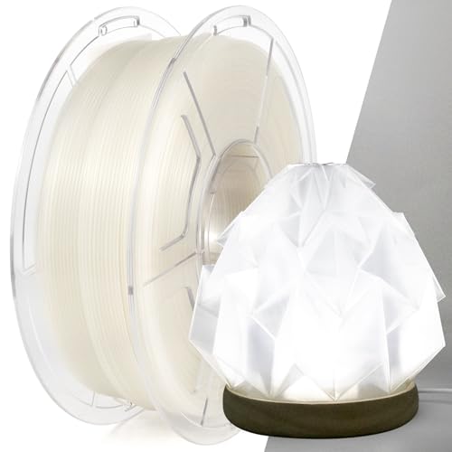 IEMAI Transparent PLA Filament, PLA 3D Drucker Filament, PLA Transparente 1Kg Spool, Filament PLA 1.75mm, Maßgenauigkeit +/- 0,02 mm von IEMAI