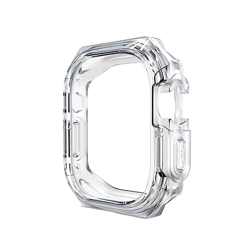 IENYU Transparente TPU-Uhrenhülle für Apple Watch Ultra 8, 7, 6, 5, 4, 3, 2, SE, 40 mm, 44 mm, 41 mm, 45 mm, 41 mm, 45 mm (transparent, 41 mm) von IENYU