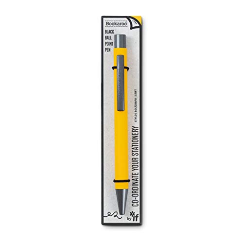 IF Bookaroo Stift, weicher Griff, farbig beschichteter Stift mit schwarzer Tinte, Gelb von IF