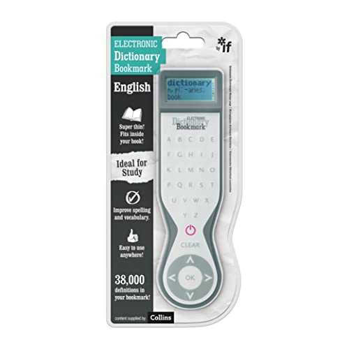 IF Electronic Dictionary Bookmark Single Language Definitions - English, Grey von IF