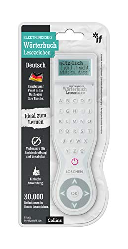 IF Electronic Dictionary Bookmark Single Language Definitions - German (White) von IF