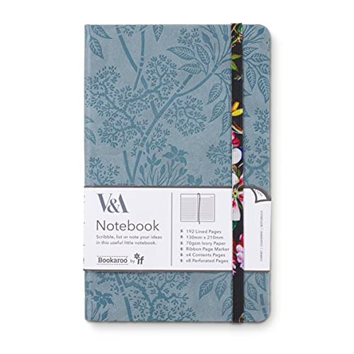 IF V & A Bookaroo A5 Journal Kilburn Black Floral von IF