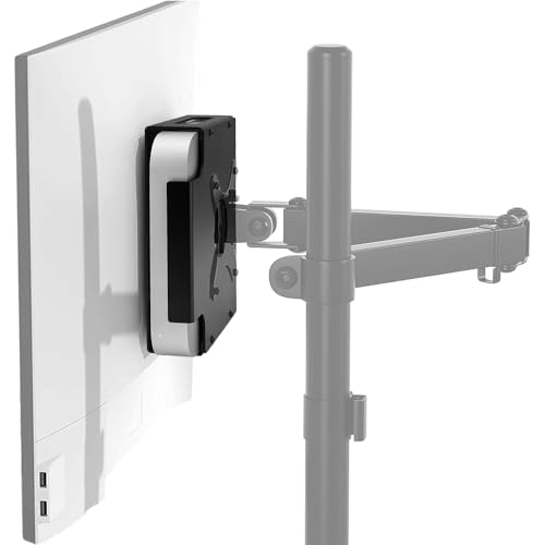 IFCASE Aluminiummaterial hinter Monitor, Monitorarm, VESA-Halterung für Mac Mini 2010 bis 2023 M2 Pro (schwarz) von IFCASE