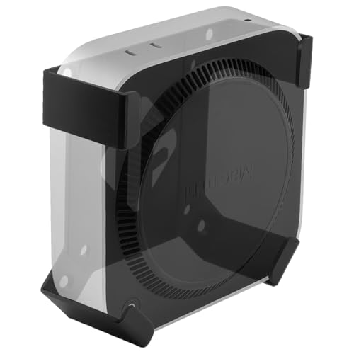 Mac Mini M4 Pro-Halterung, IFCASE hinter dem Monitor, unter dem Schreibtisch, Wandhalterung für Mac Mini M4/M4 Pro, kompatible VESA-Halterung mit kratzfestem Pad (Schwarz, 2 Stück) von IFCASE