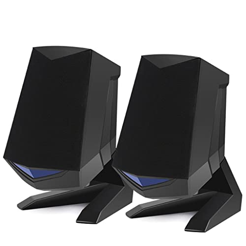 IFGSEQQQ 1 Paar kabelgebundene Computer-Lautsprecher USB AUPB9rrforcement PC-Lautsprecher für Laptop Desktop 6 W 64 mm Horn Audio-Lautsprecher von IFGSEQQQ
