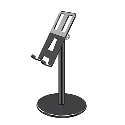 IFGSEQQQ AdjustaPB9rrght Tablet-Handyhalter aus Aluminium, Display-Ständer für Desktop-Handy, Tablet, Handy-Ständer (Farbe: D, Größe: 1) (Schwarz 1) von IFGSEQQQ