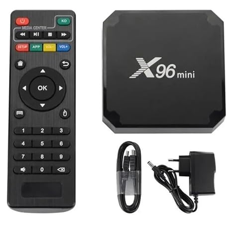 X96Mini 1GB RAM und 8GB ROM Android TV Box Media Player High Quality (Android 9.0) mit Fernbedienung und HDMI-Kabel, Media Player, 4K TV Box von IFNI