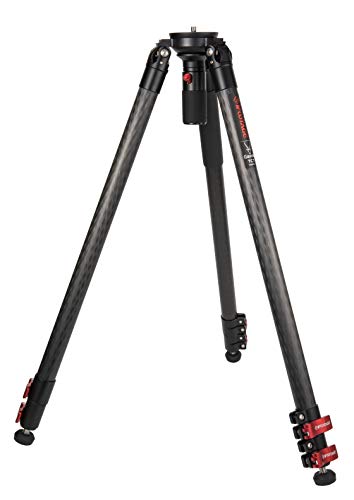 IFOOTAGE 61"/155 cm Kohlefaser-Videostativ, Kamerastativ, 3 Abschnitte mit Mittelstange, maximale Belastung 19,8 lbs/9 kg, für Canon, Nikon, Sony DSLR-Camcorder-Videofotografie, Gazelle-Stativ TC7 von IFOOTAGE