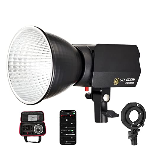 IFOOTAGE SL1 60DN COB-Videoleuchte, 70W LED Videoleuchte Studiolicht mit 5600K Tageslicht, CRI 98+, Helligkeit 12200 Lux bei 1m, 8 Lichteffekte, APP-Steuerung, für Videoaufnahmen von IFOOTAGE