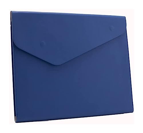 Plastikhüllen, Plastikordner for Dokumente, Dokumententasche A4 Datenvertrag Rechnung Rechnung Portfolio mit großer Kapazität Tablet-PC-Tasche Schule(A Blue) von IGGLL