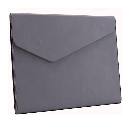 Plastikhüllen, Plastikordner for Dokumente, Dokumententasche A4 Datenvertrag Rechnung Rechnung Portfolio mit großer Kapazität Tablet-PC-Tasche Schule(A Gray) von IGGLL